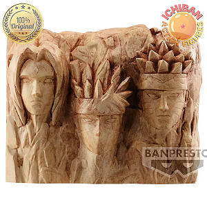 COFRE MONUMENTO DOS HOKAGES NARUTO TSUNADE - KAKASHI - NARUTO BANPRESTO 100% ORIGINAL LACRADO