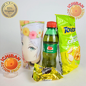 COPO FRIEREN SOUSOU NO FRIEREN ICHIBAN ACTION FIGURES + SNACKS PACOTE BLACK