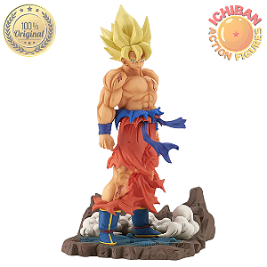 SON GOKU SSJ 1° LUTA CONTRA FREEZA DRAGON BALL Z HISTORY BOX VOL.3 BANPRESTO 100% ORIGINAL LACRADO