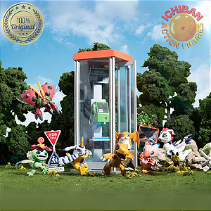 CONJUNTO COM 8 DIGIMONS DIGICOLLE MEGAHOUSE 100% ORIGINAL LACRADO