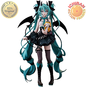 HATSUNE MIKU GÓTICA RASCA TRIO TRY IT FIGURE FURYU 100% ORIGINAL NOVA NA BAG, SEM CAIXA