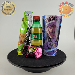 COPO LAW ICHIBAN ACTION FIGURES + SNACKS PACOTE BLACK