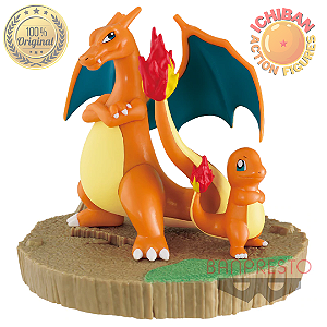 [RESERVA] CHARMANDER COM CHARIZARD POKÉMON BANPRESTO 100% ORIGINAL LACRADO