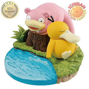 [RESERVA] SLOWPOKE COM PSYDUCK POKÉMON BANPRESTO 100% ORIGINAL LACRADO