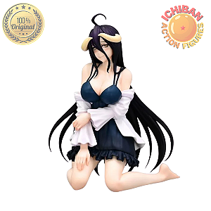 ALBEDO DE BABYDOLL E CASACO OVERLORD NOODLE STOPPER FURYU 100% ORIGINAL LACRADO