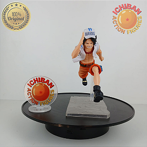 PORTGAS D. ACE CORRENDO ROUPA DA MARINHA ONE PIECE A PIECE OF DREAM BANPRESTO 100% ORIGINAL SEM CAIXA