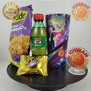 COPO SANJI ICHIBAN ACTION FIGURES + SNACKS PACOTE BLACK