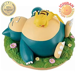 [PRÉ-VENDA FEVEREIRO/26 - 50%] SNORLAX COM PIKACHU POKÉMON BANPRESTO 100% ORIGINAL LACRADO