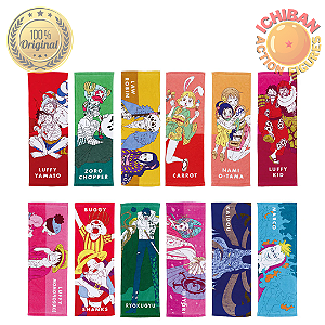TOALHA ALEATÓRIA LONGA ONE PIECE NEW DAWN! ICHIBAN KUJI LETRA G BANDAI 100% ORIGINAL LACRADO