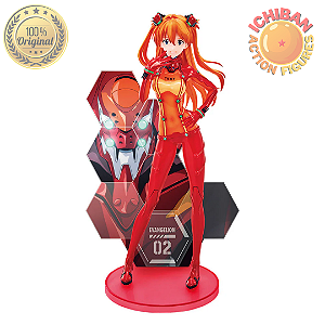 ASUKA LANGLEY NEON GENESIS EVANGELION PILOTOS SE ENCONTRAM ICHIBAN KUJI LETRA C BANDAI 100% ORIGINAL COM CAIXA