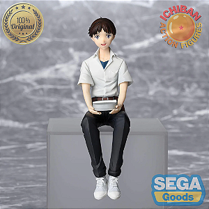 SHINJI IKARI SENTADO NEON GENESIS EVANGELION NOODLE STOPPER CHOKONOSE SEGA 100% ORIGINAL LACRADO