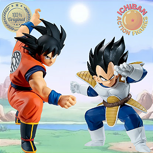 [PRÉ-VENDA JUNHO/2026 - 50%] CONJUNTO GOKU VS VEGETA MATCH MAKERS DRAGON BALL Z BANPRESTO 100% ORIGINAL LACRADO