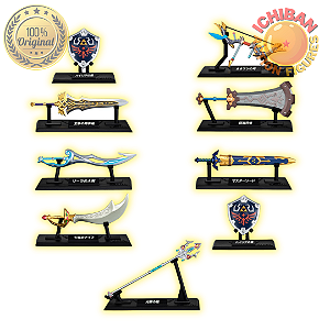 [RESERVA] THE LEGEND OF ZELDA WEPON COLLECTION BANDAI SET 9 CM 100% ORIGINAL LACRADA