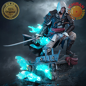 [PRÉ-VENDA OUTUBRO/26 - 50%] EDWARD KENWAY ASSASINS CREED BLACK FLAG RESYNCED 1/8 PURE ARTS100% ORIGINAL LACRADO