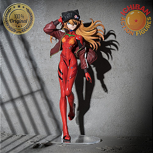 [PRÉ-VENDA NOVEMBRO/26 - 50%] ASUKA LANGLEY EVANGELION BOINA E JAQUETA TAPA OLHO FIGURIZM@ SEGA 100% ORIGINAL LACRADO