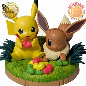 PIKACHU COM PICHU POKÉMON BANPRESTO 100% ORIGINAL LACRADO