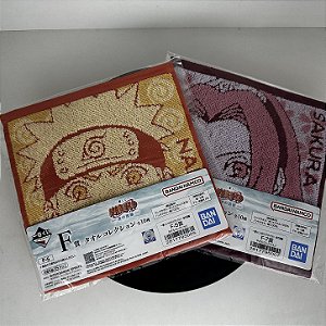 TOALHA PEQUENA ALEATÓRIA NARUTO ICHIBAN KUJI LETRA F BANDAI 100% ORIGINAL