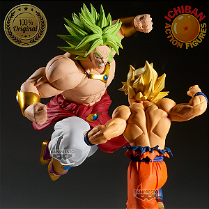 [PRÉ-VENDA DEZEMBRO/26 - 50%] BROLY 94 SSJ FULL POWER VS GOKU SSJ MATCH MAKERS DRAGON BALL Z 100% ORIGINAL LACRADO