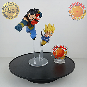 ANDROID SUPER 17 VS GOKU KID SSJ DRAGON BALL GT MATCH MAKERS BANPRESTO BASE CUSTOM100% ORIGINAL SEM CAIXA