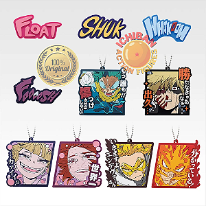 CHAVEIRO PORTA COPO ALEATÓRIO MY HERO ACADEMIA ICHIBAN KUJI LETRA J BANDAI 100% ORIGINAL