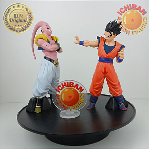 CONJUNTO SUPER BOO GOTENKS ABSORVIDO VS MISTIC GOHAN DRAGON BALL Z MATCH MAKERS BANPRESTO 100% ORIGINAL SEM CAIXA