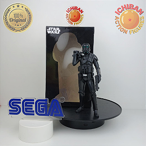 IMPERIAL DEATH TROOPER STAR WARS SEGA 100% ORIGINAL COM CAIXA (ARMA COLADA)