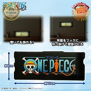 LOGO LETREINO ONE PIECE LUMINOSO LED BANPRESTO100% ORIGINAL