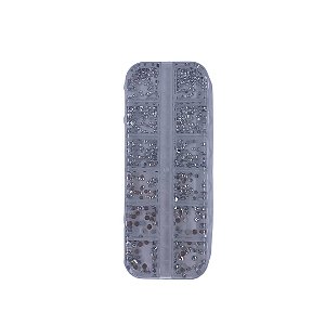 Kit Strass Para Maquiagem Prata