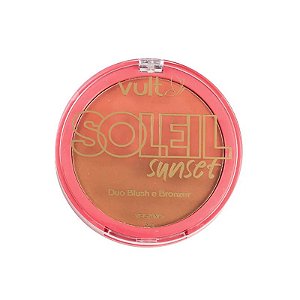 Pó Compacto Duo Blush e Bronzer Soleil Sunset Vult