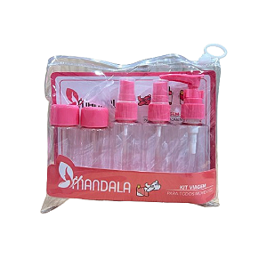 Kit De Frascos Para Viagem Mandala
