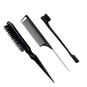 Kit com 3 Peças De Escova Para Cabelo Penteado