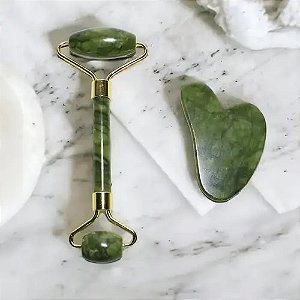 Rolo Massageador e Pedra Jade