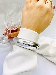 Bracelete Prateado Minimalista