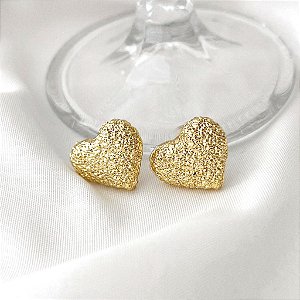 Brinco Coração Dourado