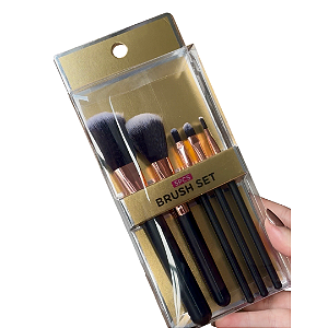 Kit Com 5 Pincéis de Maquiagem
