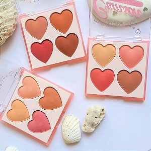 Paleta Blush e Contorno Hudamoji