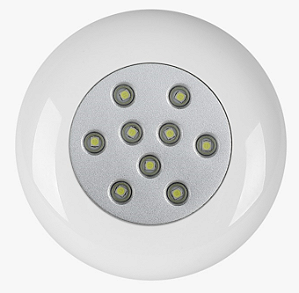 REFLETOR DE PISCINA ABS 9W RGB CABO DE 2M ENCAIXE EM TUBO DE 20/25MM