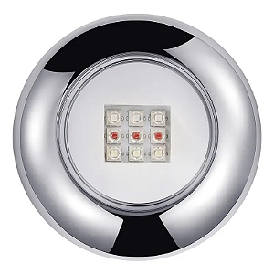 REFLETOR DE PISCINA AÇO INOX 316 18W RGB CABO DE 10M ENCAIXE EM TUBO DE 20/25MM