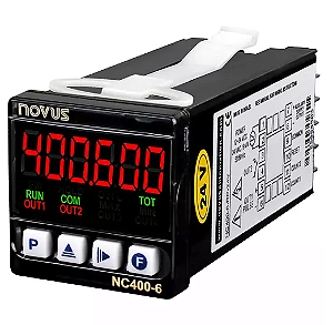 CONTADOR NOVUS - NC400-6-RP - SAÍDA: 1 Relé SPST e 1 PULSO. ALIMENTAÇÃO: 24 Vca/cc - 8040019084