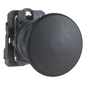 BOTÃO 22MM PlÁSTICO SOCO A IMPULSÃO D40MM 1NF PRETO - XB5AC22