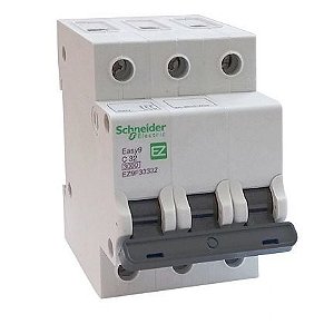 DISJUNTOR EASY9 3P 32A CURVA C - 5KA 230V - 3KA 400V - EZ9F33332