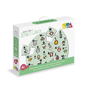 Quebra-Cabeca Alfabeto Caracol - BABEBI
