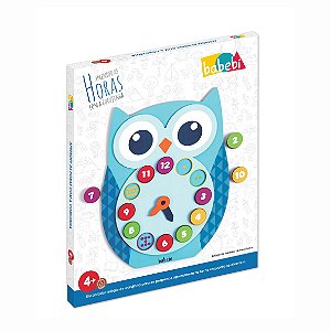 Brinquedo Educativo Didático De Madeira Relógio Da Corujinha - Babebi