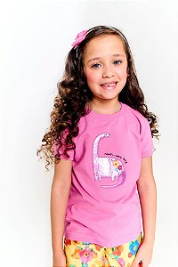 BLUSA BOSQUE DE DINOS VIOLACIO   - ALPHABETO