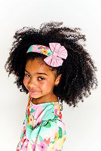 ARCO PINCELADA DE FLORES VERDE E ROSA - Alphabeto