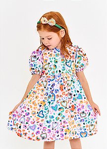 VESTIDO POP PRINT LILAS - Alphabeto