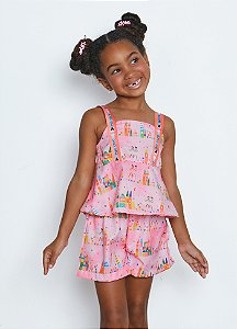 CONJ. REINO DE MUITAS CORES ROSA L - ALPHABETO