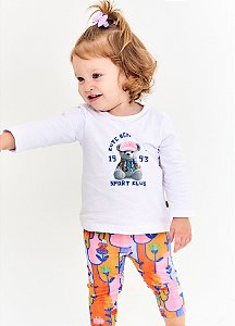 CONJ. COLOR FLOR BCO E ROSA E LARANJA  - ALPHABETO