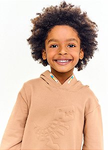 CASACO DINOS PELO MUNDO CAFE COM LEITE - Alphabeto