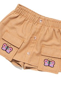 SHORT SAIA NAS ALTURAS CAMELO   - ALPHABETO